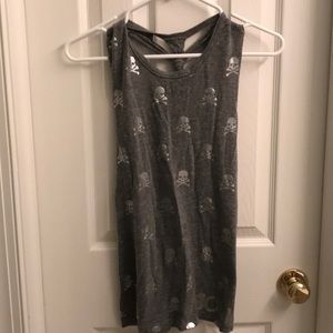 soulcycle skull tank